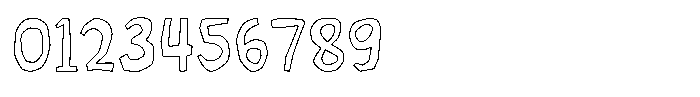 Lazy Paper Cut Outline Font OTHER CHARS