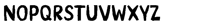 Lazy Paper Cut Regular Font UPPERCASE