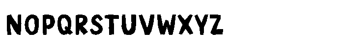 Lazy Paper Cut Regular Font LOWERCASE