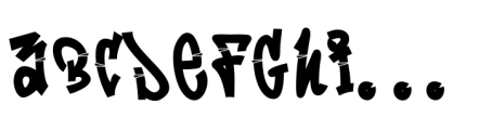 Lazy Street Graffiti Solid Font UPPERCASE