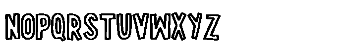 Lazy Sunday Font UPPERCASE
