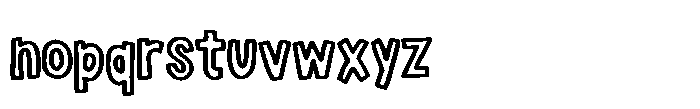 Lazy Sunday Font LOWERCASE