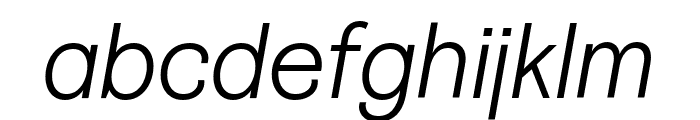La Fabrique Pro Light Italic Font LOWERCASE