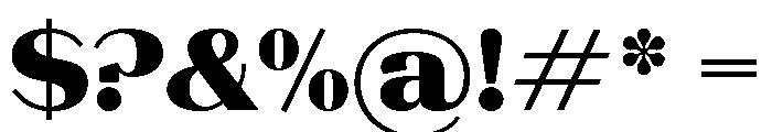 LaPontaise Heavy Font OTHER CHARS
