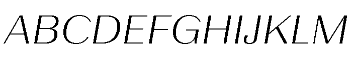LaPontaise LightItalic Font UPPERCASE