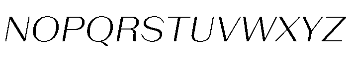 LaPontaise LightItalic Font UPPERCASE