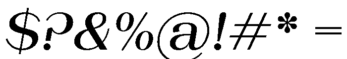 LaPontaise MediumItalic Font OTHER CHARS