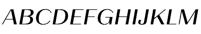 LaPontaise MediumItalic Font UPPERCASE