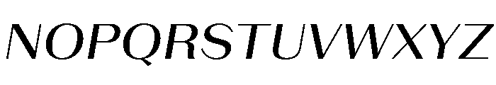 LaPontaise MediumItalic Font UPPERCASE