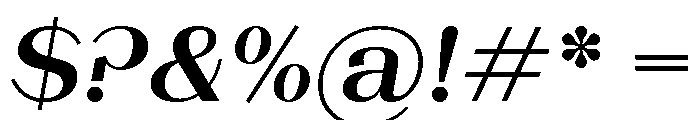 LaPontaise SemiBoldItalic Font OTHER CHARS