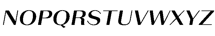 LaPontaise SemiBoldItalic Font UPPERCASE