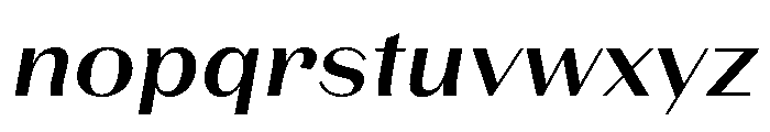 LaPontaise SemiBoldItalic Font LOWERCASE