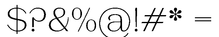 LaPontaise Thin Font OTHER CHARS