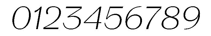 LaPontaise ThinItalic Font OTHER CHARS
