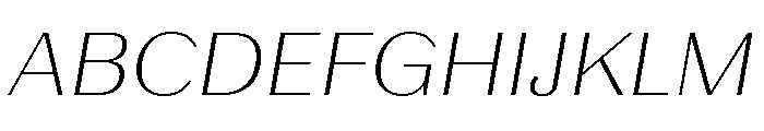 LaPontaise ThinItalic Font UPPERCASE