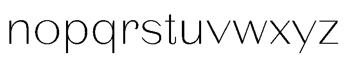LaPontaise Thin Font LOWERCASE