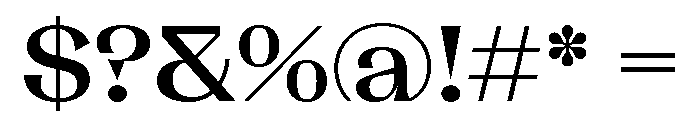 LaPontaiseChampion Medium Font OTHER CHARS