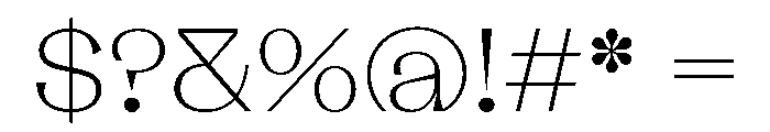LaPontaiseChampion Thin Font OTHER CHARS