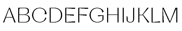 LaPontaiseChampion Thin Font UPPERCASE