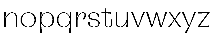LaPontaiseChampion Thin Font LOWERCASE