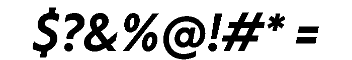 Label BoldItalic Font OTHER CHARS