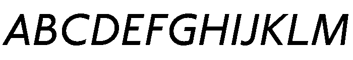 Label BookItalic Font UPPERCASE