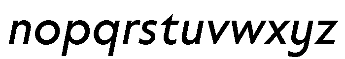 Label BookItalic Font LOWERCASE