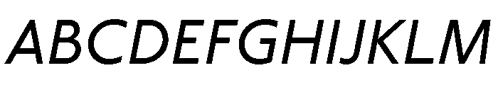Label Italic Font UPPERCASE