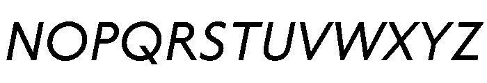 Label Italic Font UPPERCASE