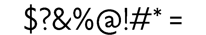 Label Light Font OTHER CHARS