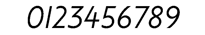 Label LightItalic Font OTHER CHARS