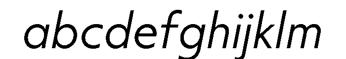 Label LightItalic FONT