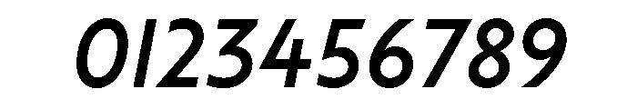 Label MediumItalic Font OTHER CHARS