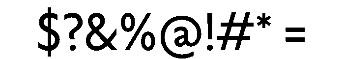Label Regular Font OTHER CHARS
