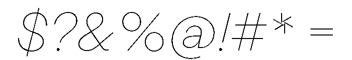 LabilGrotesk 15HairlineItalic Font OTHER CHARS