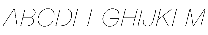 LabilGrotesk 15HairlineItalic Font UPPERCASE