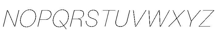 LabilGrotesk 15HairlineItalic Font UPPERCASE