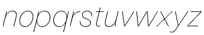 LabilGrotesk 15HairlineItalic Font LOWERCASE