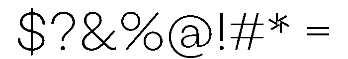 LabilGrotesk 30Thin Font OTHER CHARS