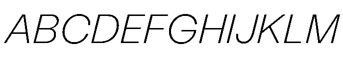 LabilGrotesk 35ThinItalic Font UPPERCASE