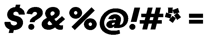 LabilGrotesk 85BlackItalic Font OTHER CHARS