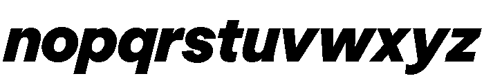 LabilGrotesk 85BlackItalic Font LOWERCASE