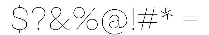 LabilGrotesk Hairline Instance Font OTHER CHARS