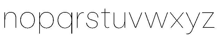 LabilGrotesk Hairline Instance Font LOWERCASE
