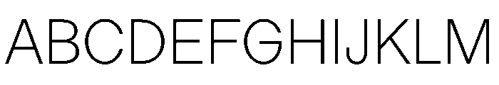 Ladna ExtraLight Font UPPERCASE