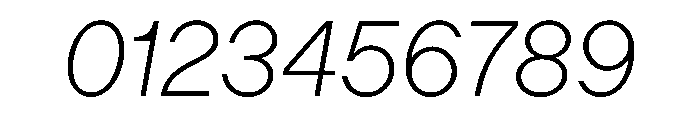 Ladna ExtraLightItalic Font OTHER CHARS