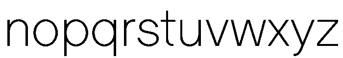 Ladna ExtraLight Font LOWERCASE
