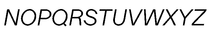 Ladna LightItalic Font UPPERCASE
