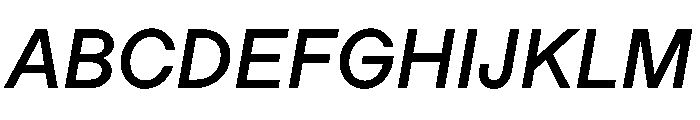 Ladna MediumItalic Font UPPERCASE