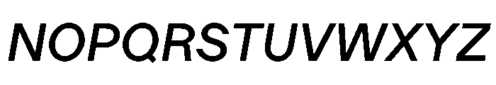 Ladna MediumItalic Font UPPERCASE